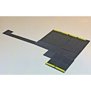 HO Scale Modular Parking Lot w/ Yellow Wheel Stops – Model Railroad Scenery 1:87